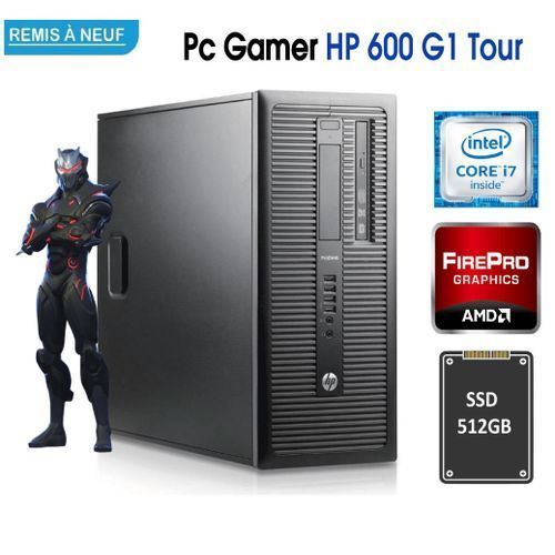Hp Pc Gamer ProDesk 600 i7-4770k 3.5Ghz 8Go 512Go - GPU 2GB GDDR5 - Remis A Neuf| Fiche Technique et Prix au Maroc