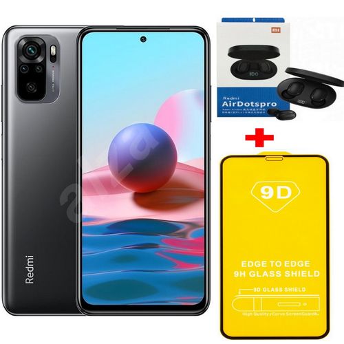 XIAOMI Redmi Note 10 Pro (8Go/128Go) Global Version - Gris + kit bluetooth + Incassable| Fiche Technique et Prix au Maroc