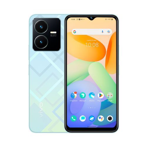 Vivo Y22 caméra ultra claire 50 MP-64+4Go- Helio G85-  Vert Métaverse| Fiche Technique et Prix au Maroc