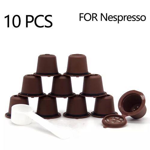 10 Pièces Réutilisables Nespresso Café Capsules
 Fiche Technique et Prix au Maroc