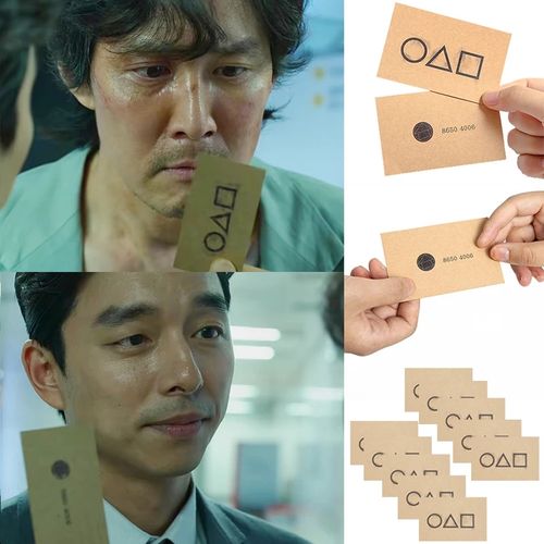 10PC TV Squid Game Invitation Card Prop Game Card Accessories
 Fiche Technique et Prix au Maroc