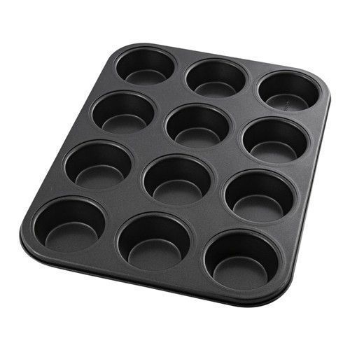 12 Cup Carbon Steel Muffin Cupcake Baking Pan Non Stick Dishwasher Microwave Saf
 Fiche Technique et Prix au Maroc