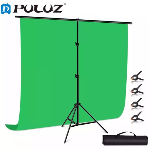 Puluz Kit d'arrière-plan vert avec Support 2x2m
 Fiche Technique et Prix au Maroc