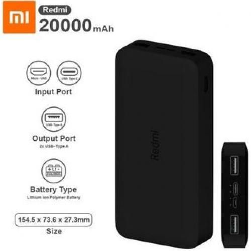 XIAOMI Power Bank 3 20000MAH 18W Fast Charge Entrée Micro USB/USB Type-C
 Fiche Technique et Prix au Maroc