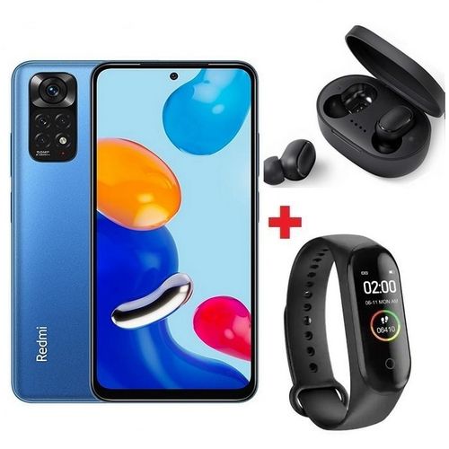 XIAOMI Redmi Note 11 6,5" (6Go, 128Go) - 50MP/8MP - Bleu - Band + Écouteur
 Fiche Technique et Prix au Maroc