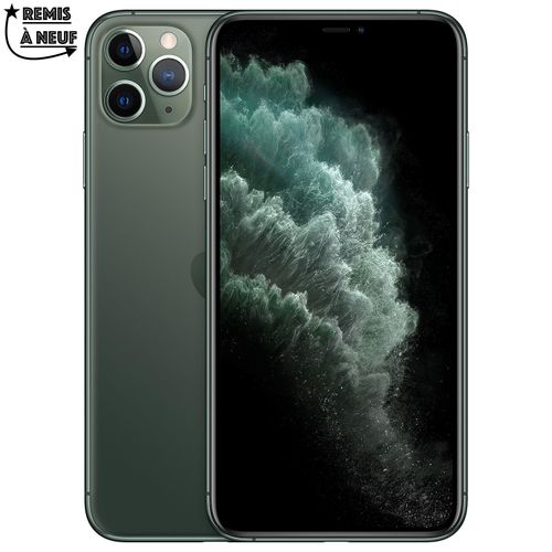 Apple iPhone 11 Pro MAX , 6.5", 64Go + 4Go - Vert Nuit (Green) - Remis à Neuf
 Fiche Technique et Prix au Maroc