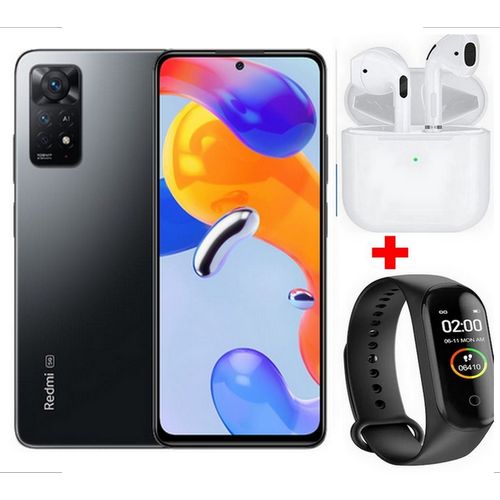 XIAOMI Redmi Note 11 Pro  - AMOLED FHD+ de 6,67’’(8Go, 128Go)G96 -108MP- Gris +Kit+Band
 Fiche Technique et Prix au Maroc