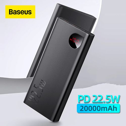 Baseus Power Bank 22.5W Adaman Métal 20000mAh ,PD3.0 Quick Charge 3 Sortie 3A
 Fiche Technique et Prix au Maroc