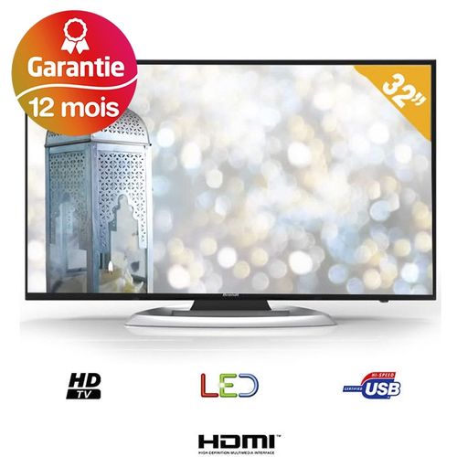 Brandt TV 32" – HD LED – BAB32H5N – Noir
 Fiche Technique et Prix au Maroc