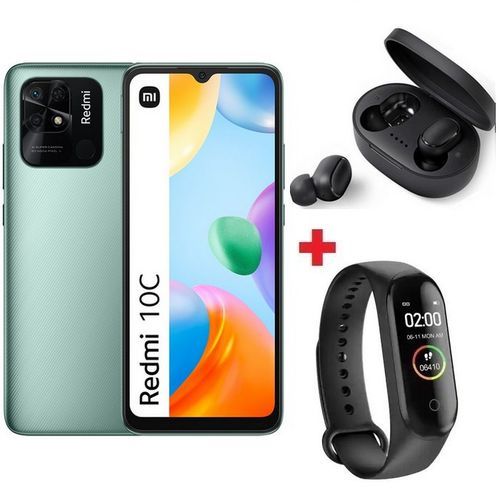 XIAOMI Redmi 10C (4GB -128GB) Snapdragon 680 - 5000 mAh-50 MP - Vert - Band + Écouteur
 Fiche Technique et Prix au Maroc