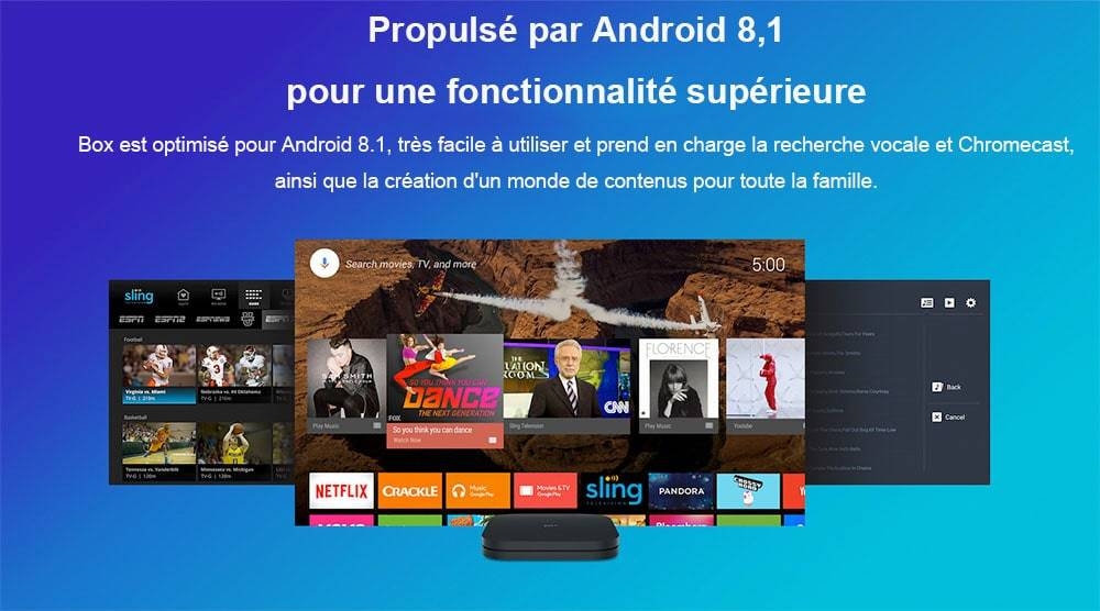 Xiaomi Mi Box S avec Assistant Google à Distance de Version Internationale Officielle- Noir Prise UK