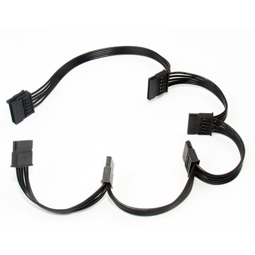 OR 4Pin IDE pour 5 ports SATA à 15 broches du câble d'alimentation câble 18AWG pour HDD SSD PC Server-Black
 Fiche Technique et Prix au Maroc