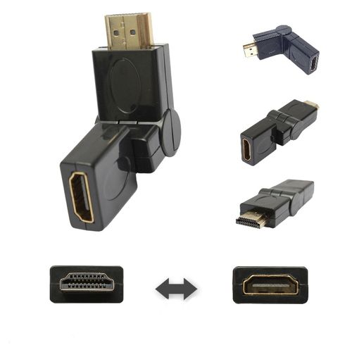 360 Degrés de Rotation HDMI mâle vers HDMI Femelle réglable Adaptateur
 Fiche Technique et Prix au Maroc