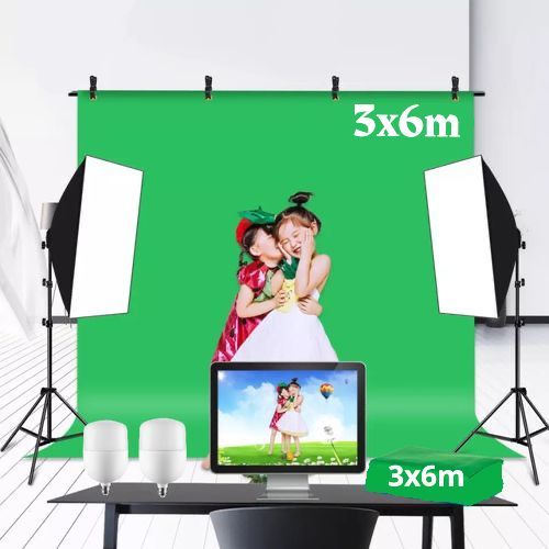 Kit d'éclairage 3M x 6M,pour la prise de vue de produits Photo et vidéo
 Fiche Technique et Prix au Maroc