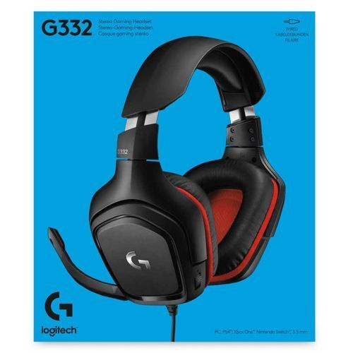 Logitech G332 Casque gaming filaire - compatible PC, PlayStation 4, Xbox One.Nintendo Switch
 Fiche Technique et Prix au Maroc