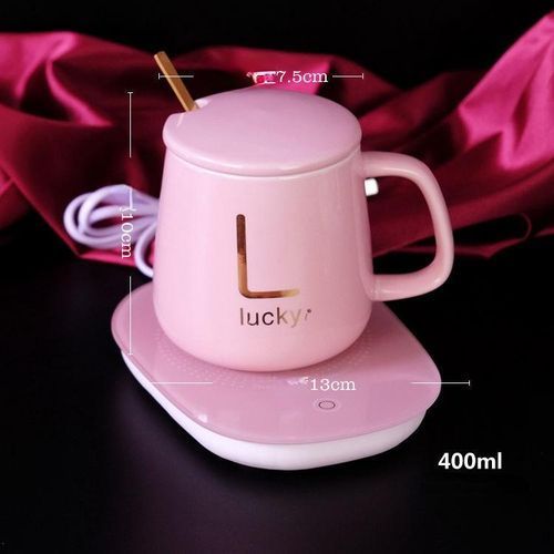 Cadeau Tasse à café en céramique + coussin chauffant automatique ROSE
 Fiche Technique et Prix au Maroc