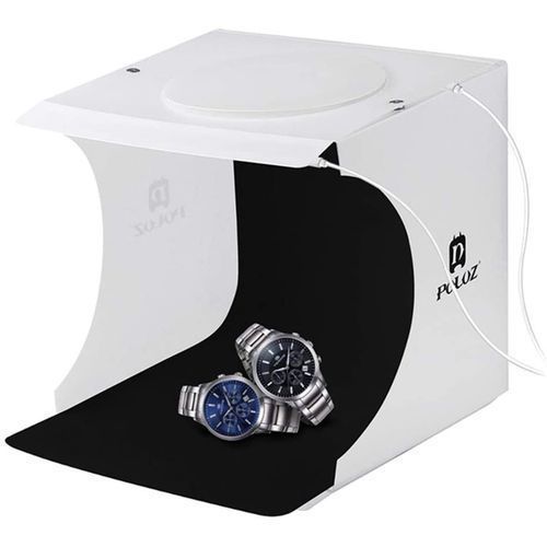Puluz mini studio Photographie 20 cm Pliable avec  LED + 6 Couleurs de Fond
 Fiche Technique et Prix au Maroc