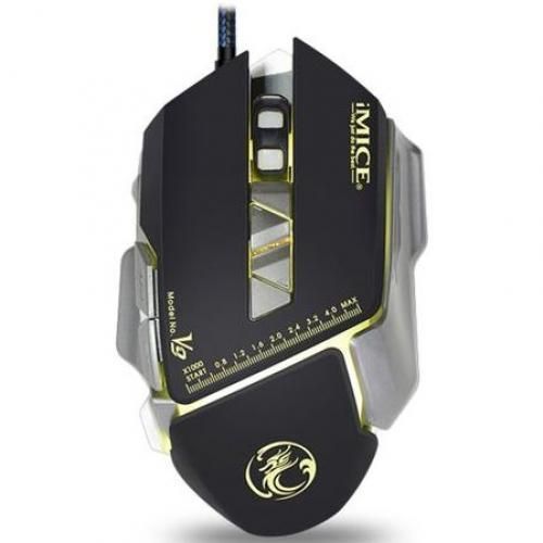 Imice souris gamer V9  7 boutons 4000 DP Coloré pour Ordinateur  Portable (Noir)
 Fiche Technique et Prix au Maroc