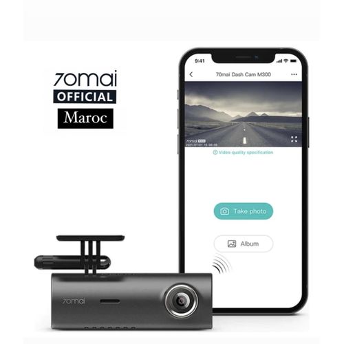 70mai M300 Dash Cam 1296P Full HD+,Wi-Fi
 Fiche Technique et Prix au Maroc