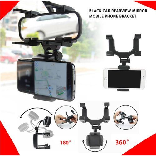 Support Line Support de téléphone pour rétroviseur rotation à 360 ° Support fléxible
 Fiche Technique et Prix au Maroc