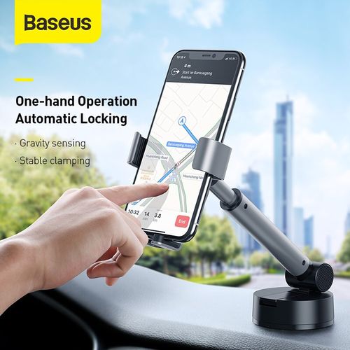 Baseus Support de téléphone portable pour voiture, Réglable par gravité, avec Base d'aspiration
 Fiche Technique et Prix au Maroc
