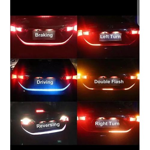 Bande d'éclairage de voiture LED arrière du coffre, feu arrière Steamer de frein dynamique Clignotant inversé Led Avertissement Car-styling
 Fiche Technique et Prix au Maroc