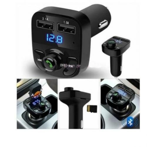 Bluetooth Voiture Transmetteur radio FM sans Fil avec charge rapide 2 US -noir-
 Fiche Technique et Prix au Maroc