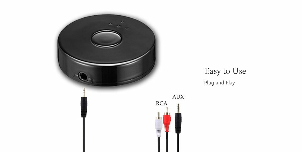 YET - TX10 Adaptateur Audio Stéréo Bluetooth Récepteur Emetteur Multi-point 3,5mm- Noir