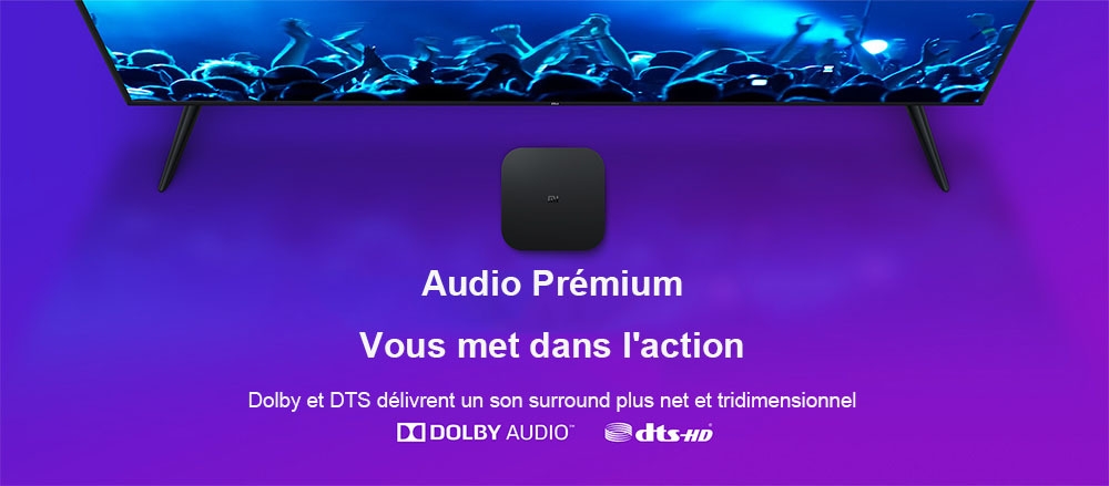 Xiaomi Mi Box S avec Assistant Google à Distance de Version Internationale Officielle- Noir Prise UK