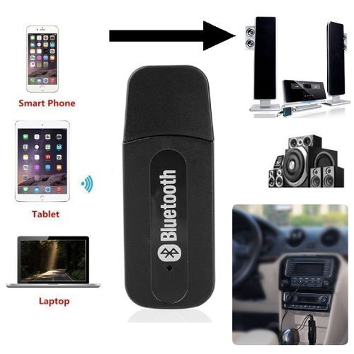 Adapteur Bluetooth pour écouter la musique dans la voiture via aux mains libres
 Fiche Technique et Prix au Maroc