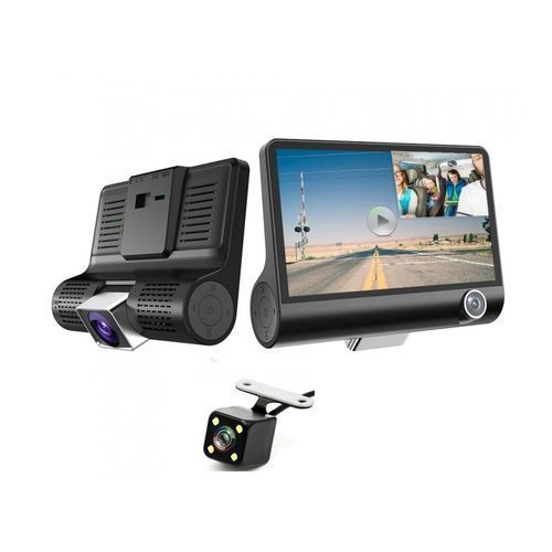 HD DVR de voiture Écran 4 pouce Avec 3 Caméra ( face / intérieur / arrière)
 Fiche Technique et Prix au Maroc