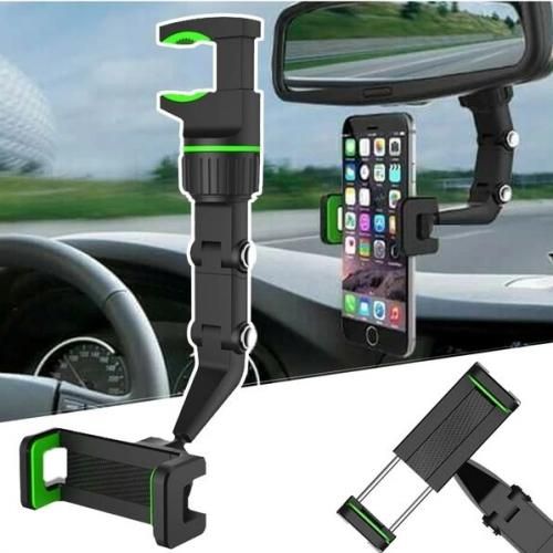 Support de téléphone voiture multifonctionnel  rétroviseur, rotatif à 360 degrés
 Fiche Technique et Prix au Maroc