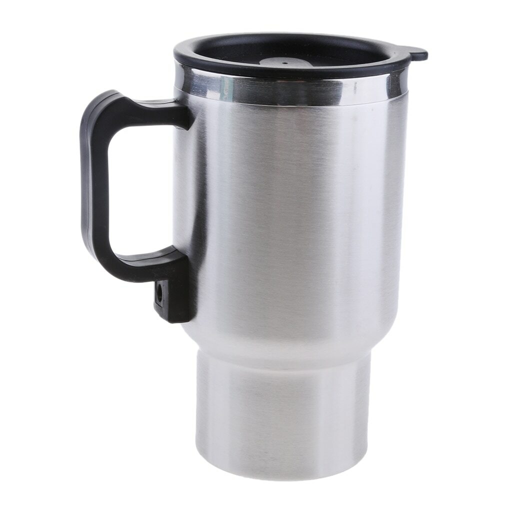 Car 12V Heating Cup 500ml Drinks Water Mug Cup Heated Bottle Car Insulation Cup for Car Travel Home