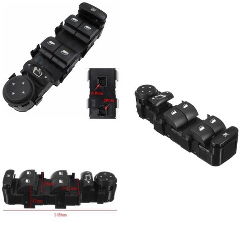 General Interrupteur Commande Bouton Lève-Vitre et Rétroviseur pour Citroën C5 C8 807
 Fiche Technique et Prix au Maroc