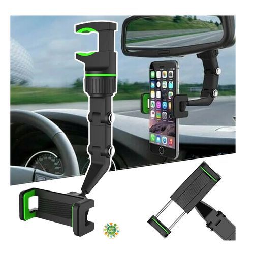 Support de téléphone pour rétroviseur de voiture avec rotation à 360° + sticker
 Fiche Technique et Prix au Maroc