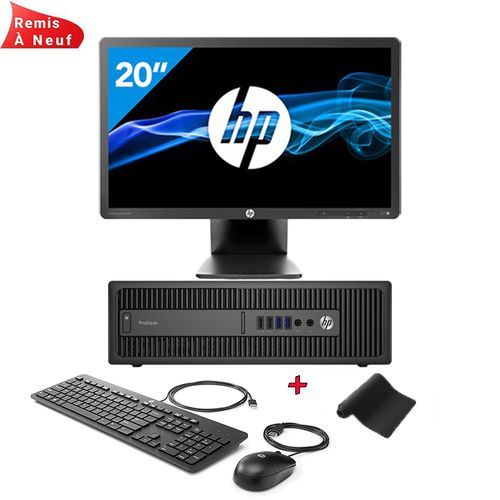 Hp Pack ProDesk Pentium G3420 - 8Go, 500Go Ecran HP 20'' ( Remis à Neuf )
 Fiche Technique et Prix au Maroc