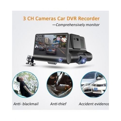 Dvr 3 Caméra De Voiture Full HD 1080P 2M Pixel
 Fiche Technique et Prix au Maroc