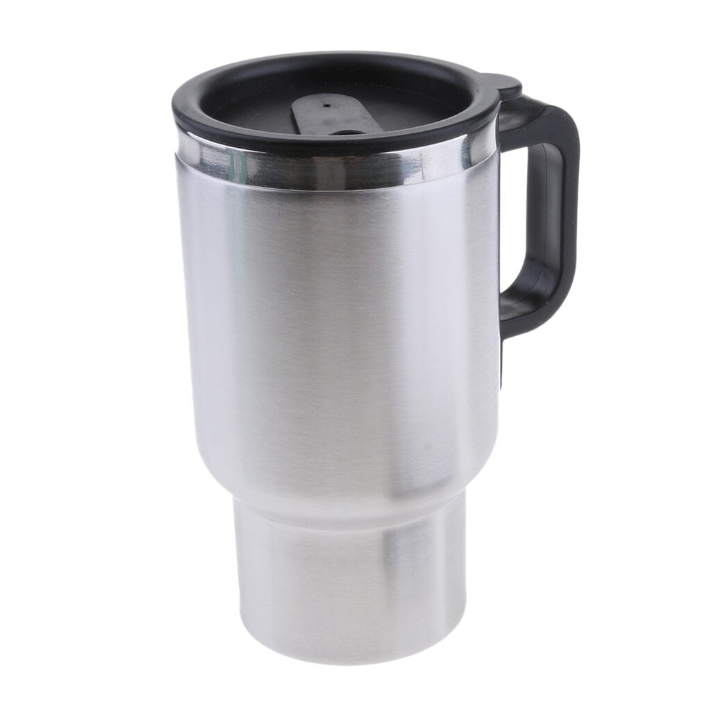 Car 12V Heating Cup 500ml Drinks Water Mug Cup Heated Bottle Car Insulation Cup for Car Travel Home