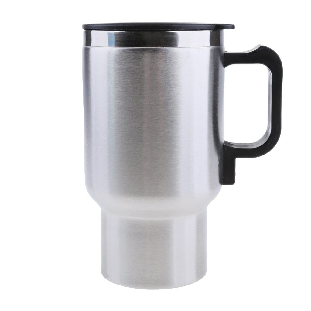 Car 12V Heating Cup 500ml Drinks Water Mug Cup Heated Bottle Car Insulation Cup for Car Travel Home