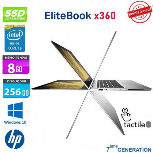 Hp PC Portable ELITEBOOK X360 G2 I5-7éme -8GB- 256GB SSD - TACTILE -REMIS À NEUF
 Fiche Technique et Prix au Maroc