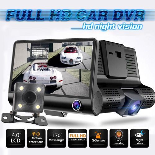 3 cam voiture DVR Double Objectif HD 
 Fiche Technique et Prix au Maroc