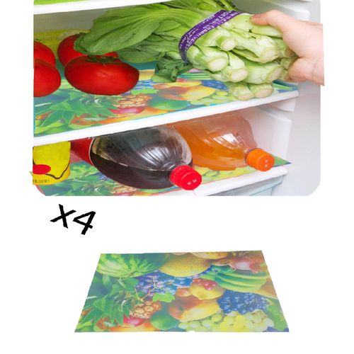 4 pièces Couvercle intérieur du réfrigérateur, tapis pour armoire de réfrigérateur
 Fiche Technique et Prix au Maroc