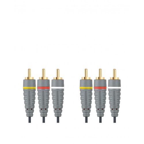 Bandridge Câble vidéo composite 3RCA M - 3RCA M 3x RCA Mâles - 3x RCA Mâles 2m
 Fiche Technique et Prix au Maroc