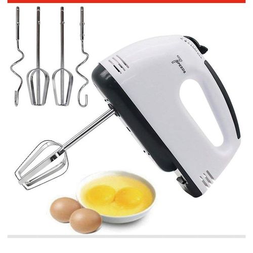 Batteur Mixeur Mélangeur *-* 7 Vitesses, 2 Fouets & 2 Crochets à Pâte
 Fiche Technique et Prix au Maroc
