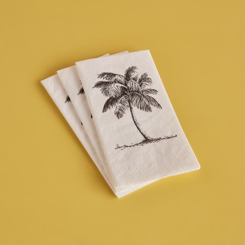 Bellamaison Serviette Palmier 25 Pcs
 Fiche Technique et Prix au Maroc