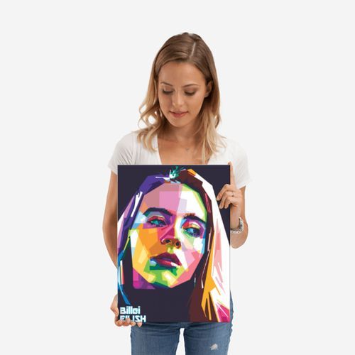 Billie Eilish popart Poster décoration chambre ou salon moderne
 Fiche Technique et Prix au Maroc