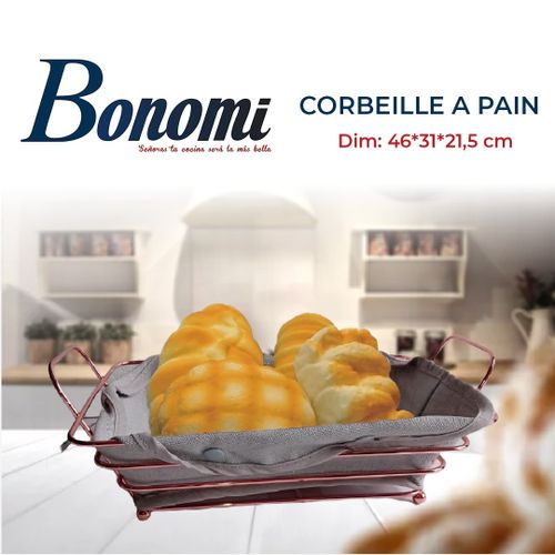 Bonomi Corbeille à pain Gris/Bronze
 Fiche Technique et Prix au Maroc