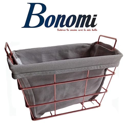 Bonomi Corbeille à pain Gris/Bronze Petit rectangle
 Fiche Technique et Prix au Maroc