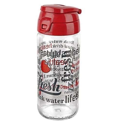 Bouteille d'eau En Verre Avec Couvercle 500ml idéal pour se rafraichir زجاجة ماء
 Fiche Technique et Prix au Maroc