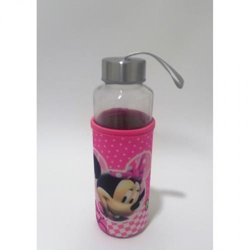 Bouteille d'eau et jus isolé en verre avec pochette pour enfants 400ml-Rose
 Fiche Technique et Prix au Maroc